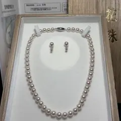 未使用級K18WG】箱付き TASAKI アコヤ真珠 ネックレス 8.0 現行 - メルカリ