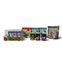 Disney 缶 チョコクランチ ミッキー ミニー ドナルド グーフィー 大量