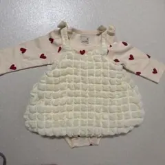 petit main ポコポコチュニック　ロンパースセット80cm