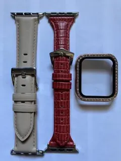 【半額】Apple Watchバンド2Pラインストーンカバー40mm 3点セット
