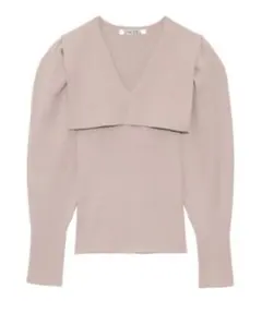 SNIDEL スナイデル　スクエアカラーニットプルオーバー