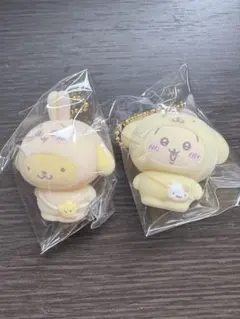 ちいかわサンリオシークレットマスコットフロッキーチャーム うさぎ ポムポムプリン