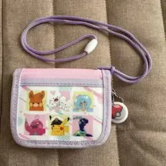 ポケモン ネックストラップ付 二つ折り財布