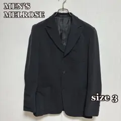 MEN'S MELROSE テーラードジャケット（3）黒　シンプル　オフィスのサムネイル