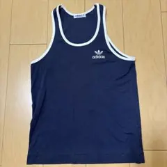 希少 70s-80s デサント製 adidas タンクトップM ADS-115