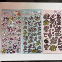 サンリオ カラフルな平らなシールセット 3枚セット