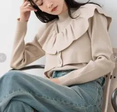 ローリーズファーム　マルチＷＡＹフリル２Ｐ　ライトベージュ　アイボリー