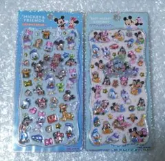 プチドロップステッカー　ミッキーフレンズ　ベビーミッキー　正規品　2点セット