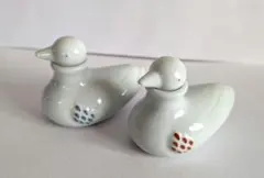 山鳩醤油入れ　ペア２個セット（京都 醤油さし ・ハト ・鳥 ・キッチン雑貨）