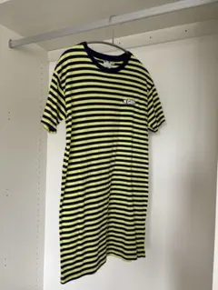 X-GIRL ストライプ 半袖ミニワンピース