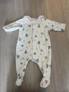 PETIT BATEAU 花柄足つきロンパース 6m(67cm)