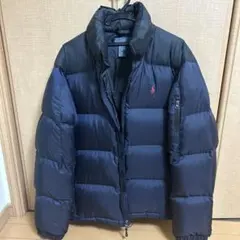 POLORALPHLAUREN 刺繍ロゴダウンジャケット M ネイビー