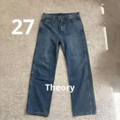 【美品】Theory セオリー ルーズストレートデニムパンツ　27のサムネイル