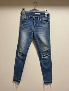 AZUL by moussy スキニーデニム　ダメージデニム