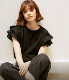 URBAN RESEARCH Sonny Labelフリル付き半袖Tシャツのサムネイル