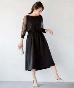 ドットチュールワンピース apart by lowrys