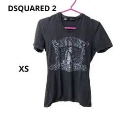 DSQUARED2 レディースTシャツ 黒 色あせ使用感あり XS