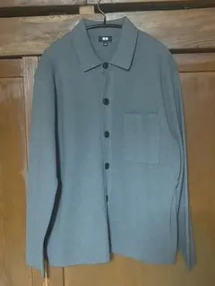 ユニクロ　ミラノリブシャツカーディガン