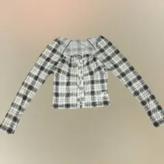 apres jour mignon チェック　シアーシャツ