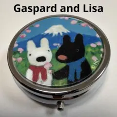 Gaspard and Lisa 小物入れ 鏡付き　未使用　外国おみあげ用