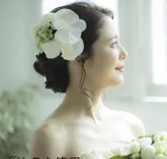 花飾り　ヘアアクセサリー　髪飾り　セット　胡蝶蘭