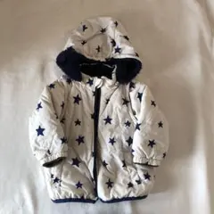 ムージョンジョン星柄フリース付き中綿コート 90