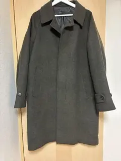 【美品】UNIQLOダークグレー メンズコート　Lサイズ
