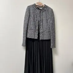 組曲　セレモニー　ツイードジャケット　ワンピースセットアップ　入学式　卒業式