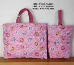 入学入園準備2点セットレッスンバッグ上履き入れ
