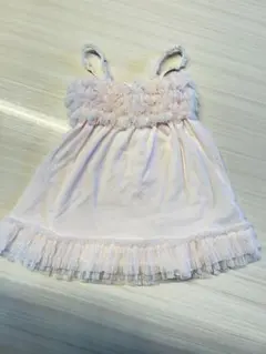 （美品）gelato pique ベビー　チュールロンパース　70-80cm