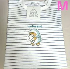 新品モフサンド　サメにゃん　あざらし　ストライプ Tシャツ　M　ドンキ