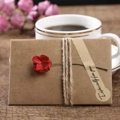 花のレターセット 封筒1枚+便箋2枚(バラ1個)