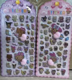 選べる☆日焼けキティ　マイメロ　お尻シール　2枚