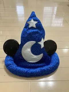 ミッキー耳付き星月デザイン帽子