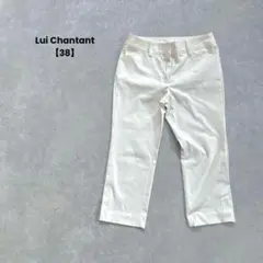 a1474＊Lui Chantant クロップドパンツ　オフホワイト【38】