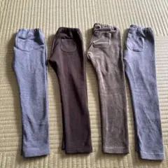 110サイズ　UNIQLO 裏起毛 レギンスパンツ ４点