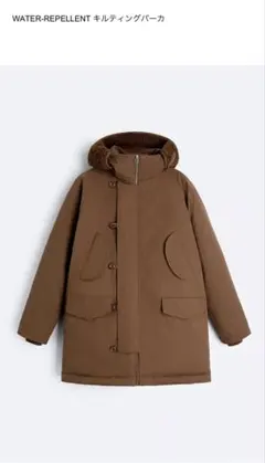 ZARA☆メンズキルティングパーカー