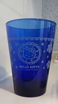 未使用品／HELLO KITTY ガラスコップ　日本製