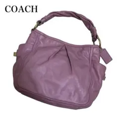 COACH コーチ トートバッグ 肩掛け レザー ピンク