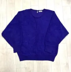 お値下げ　レディース　ニットセーター　アンゴラ入り　レトロ