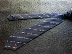 ✈極美品　GUCCI　オールド グッチ　ネクタイ　ホースビット　ストライプ　総柄