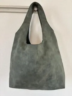 シンプル トートバッグ ブルーグレー