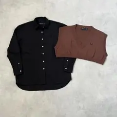 FRED PERRY フレッドペリー Knit Layered Shirt