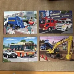 くもん　交通車両 ジグソーパズル ステップ2