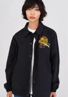 ☆【希少】graniph 石黒亜矢子さん コラ ボ コーチジャケット L☆ graniph × 石黒亜矢子 コラボ 干支 寅 コラボ コーチジャケット L