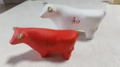 昭和六十年干支 和祥之丑 置物 縁起物