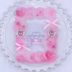 【B8 トレカ】ホイップデコ 硬質ケース トレカケース 推し活 クリア×ピンク