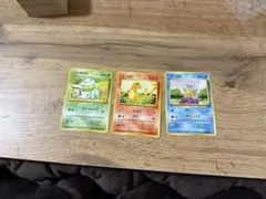ポケモンカード フシギダネ ヒトカゲ ゼニガメ セット　初代ポケモン御三家　旧裏