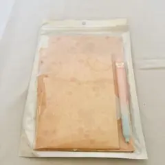 新品 いちご柄 レターセット 便箋 封筒 ペン付き 文房具 手紙セット