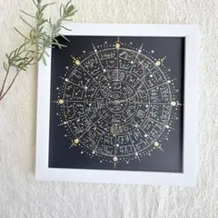 パワー画＊レインボーフトマニ図　龍体文字　ホツマ　高次元　言霊カタカムナ　古代 パワー画＊レインボーフトマニ図 龍体文字 ホツマ 高次元 言霊